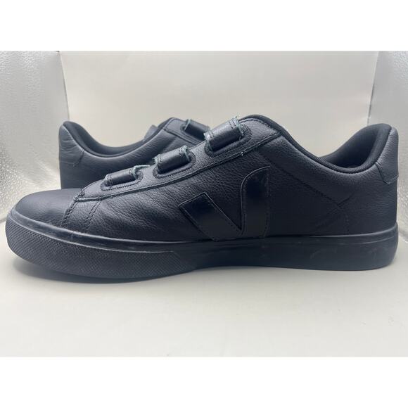 Veja Recife Chromefree Suede Triple Strap Fasten Sneaker Black Men’s Size 11 - Picture 4 of 8